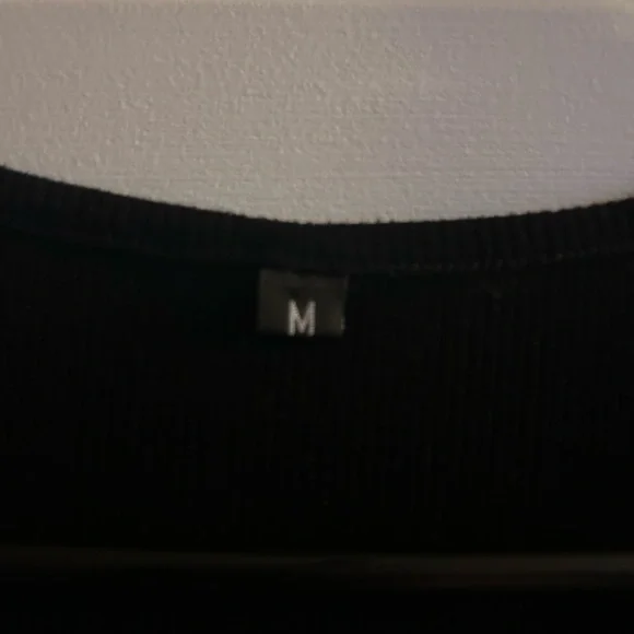 Black Square Neck Short Sleeve Bodycon Maxi Dress M - Picture 2 of 3